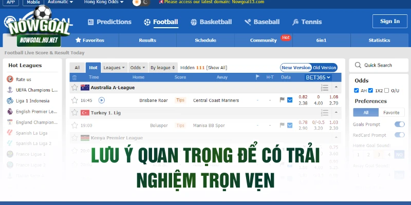 Lưu ý quan trọng để có trải nghiệm trọn vẹn